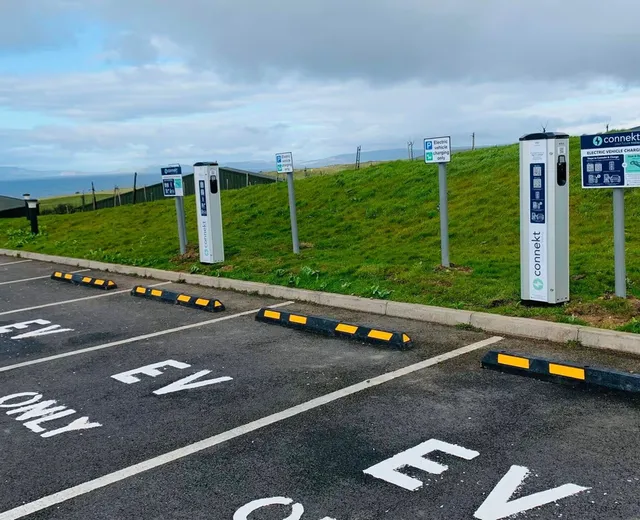 EV charging installation at Lagg Distillery